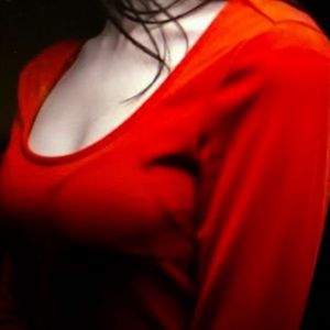 Two piece lounging set or cozy PJ’s in a soft fleecy material in Tomato Red